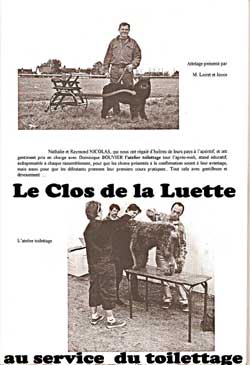 Elevage du CLOS DE LA LUETTE - COPYRIGHT DEPOSE